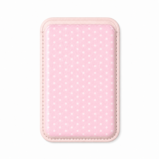 PINK POLKA MAGNETIC WALLET