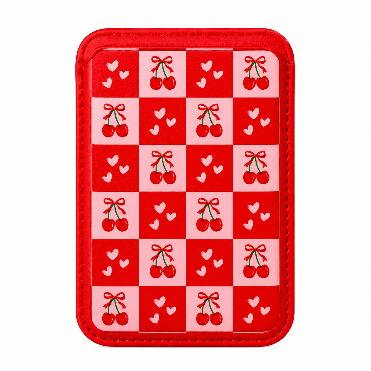 CHERRIES HEARTS MAGNETIC WALLET