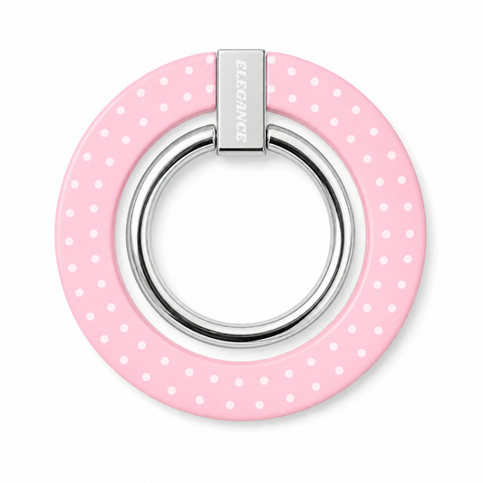 PINK POLKA MAGNETIC RING