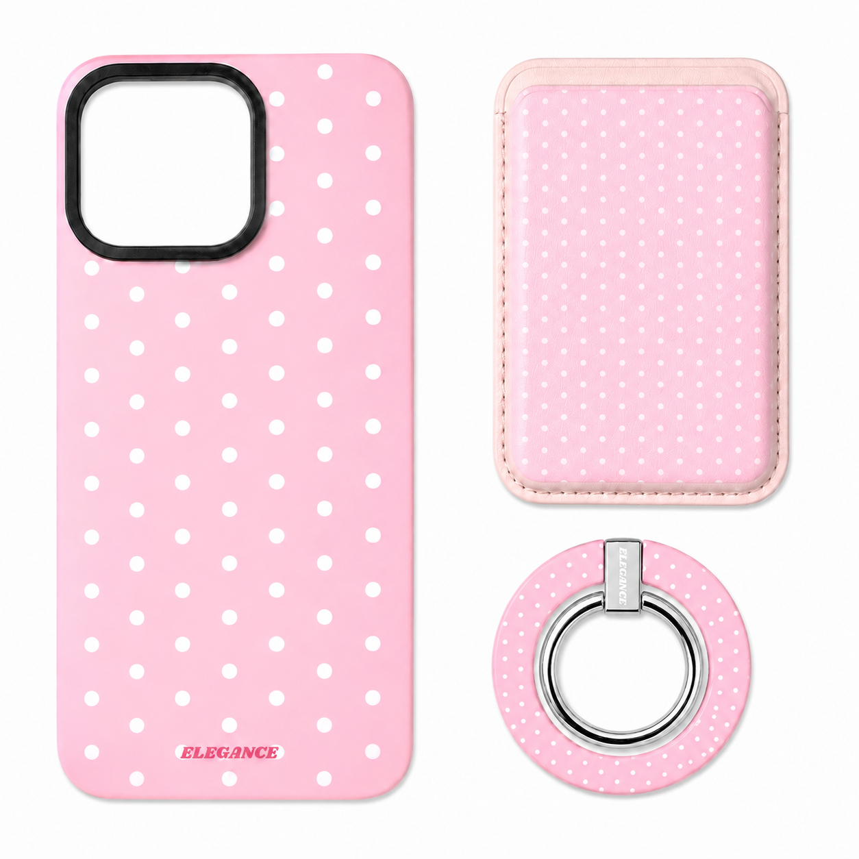 PINK POLKA BUDDLE SET